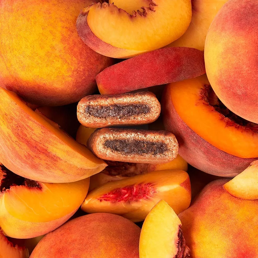 Nature’s Bakery Whole Wheat Fig Bars, Peach Apricot, Real Fruit, Vegan, Non-GMO, Snack bar, 6 boxes with 6 twin packs (36 twin packs)