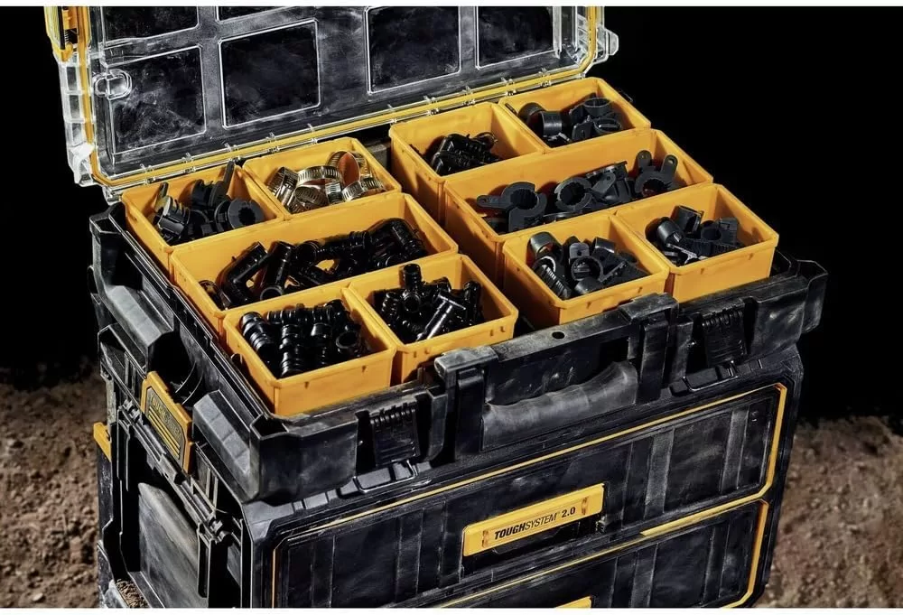 DEWALT ToughSystem Tool Organizer, 2.0 Full-Size, 10 Compartments (DWST08040)