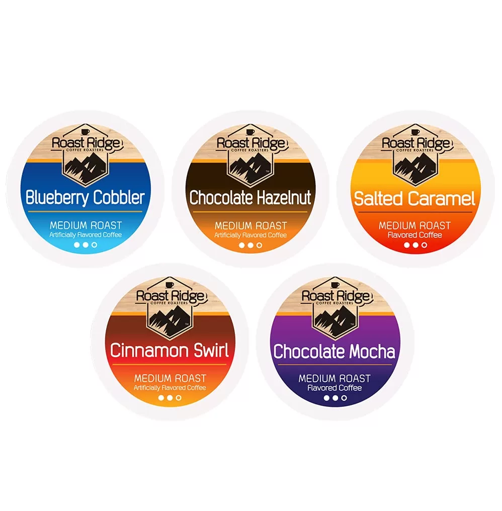 Roast Ridge Single Serve Coffee Pods for Keurig K-Cup Brewers, Variety Pack, Medium Roast, 100 Count