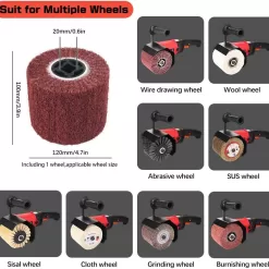 Handheld 1400W Metal Burnishing Machine,Electric Sander Polisher for Wood Stainless Steel Polishing with One Wheel