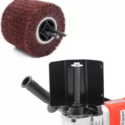 Handheld 1400W Metal Burnishing Machine,Electric Sander Polisher for Wood Stainless Steel Polishing with One Wheel