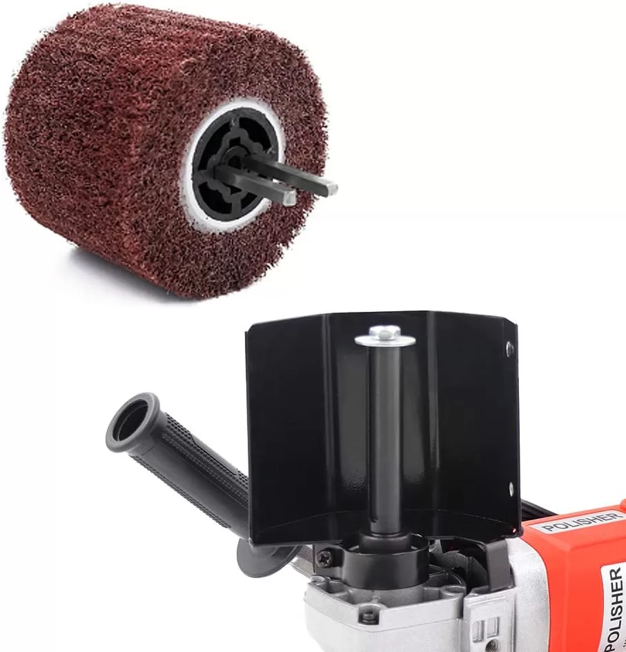 Handheld 1400W Metal Burnishing Machine,Electric Sander Polisher for Wood Stainless Steel Polishing with One Wheel