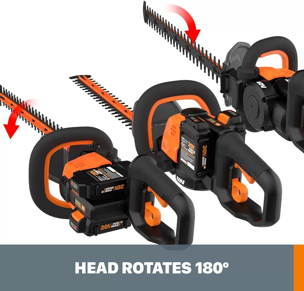 WORX 40V 24" Hedge Trimmer (Tool Only)