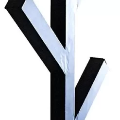 PREMIUM RACKS Coat Rack & Hat Rack - Modern Design - Wall Mounted - Stylish - (Black)