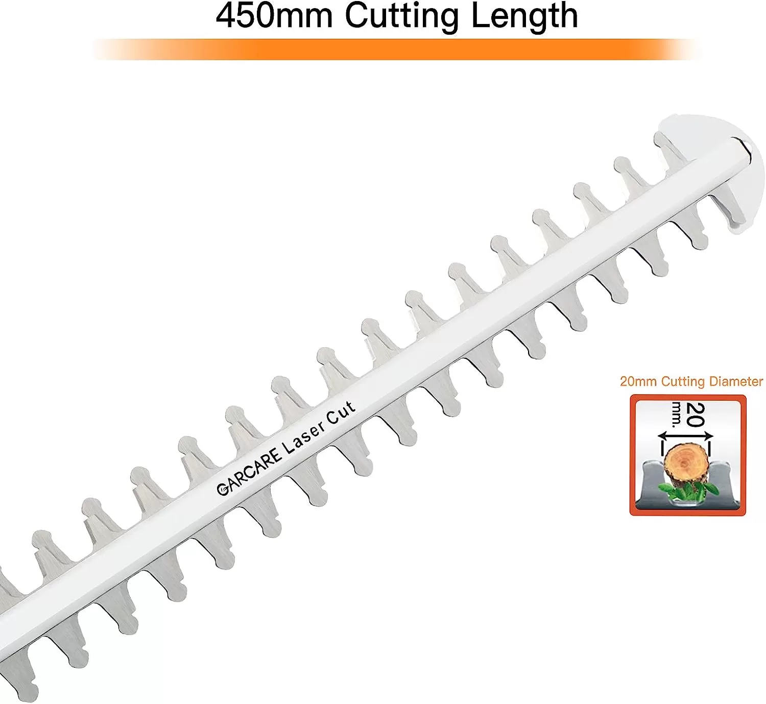 GARCARE Electric Pole Hedge Trimmer, Power Hedge Trimmer, 4.8Amp, 600W, Corded