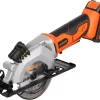 AIOPR 20V 4-1/2" Cordless Mini Circular Saw with Laser Guide, Rip Guide, Vacuum Adapter and 2 Blades (97630L)
