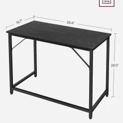 VASAGLE 39.4 Inch Computer Desk, Home Office Small Study Workstation