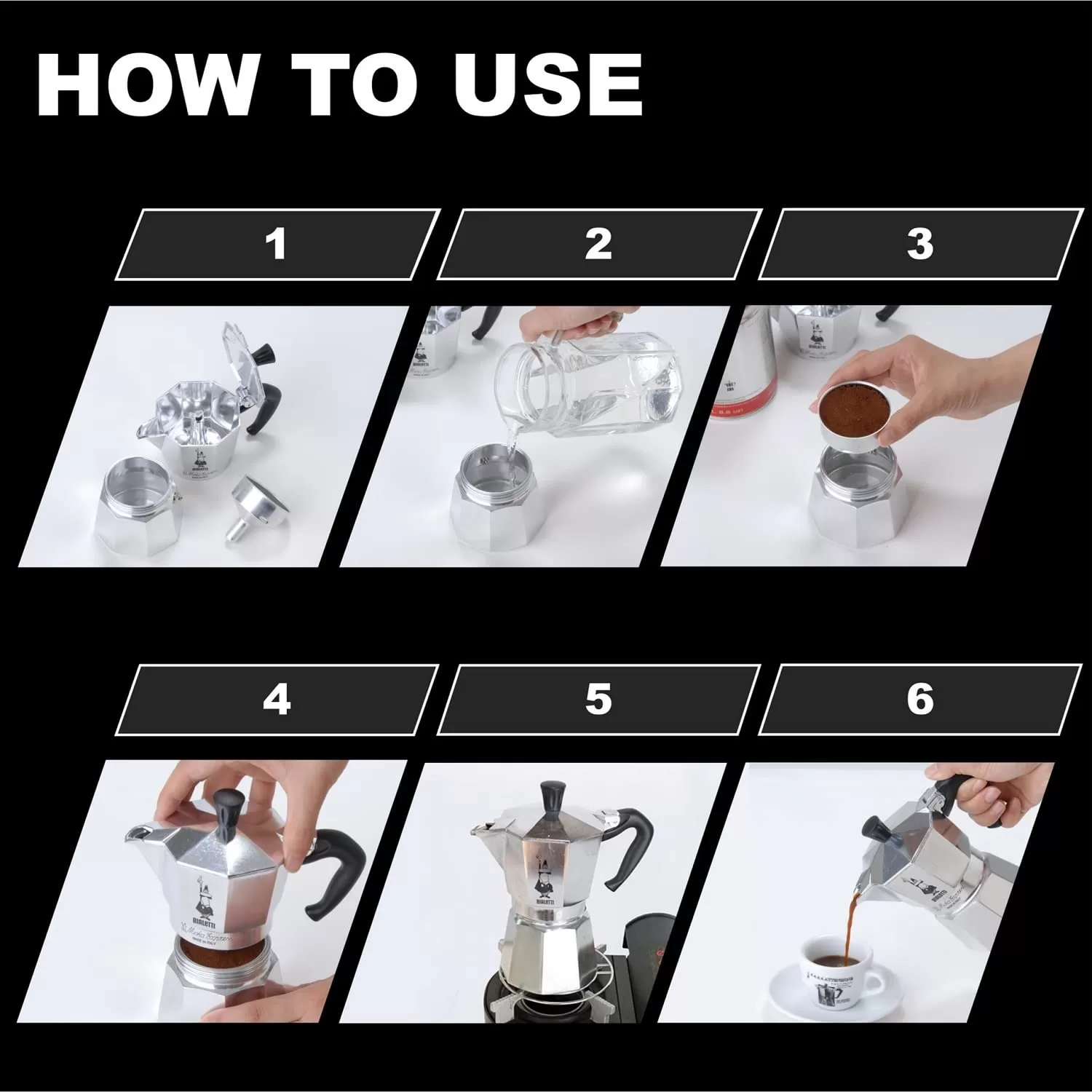 Bialetti Moka Express 6 Cup Stovetop Espresso Maker