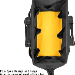 DEWALT DG5543 16 in. 33 Pocket Tool Bag, Black