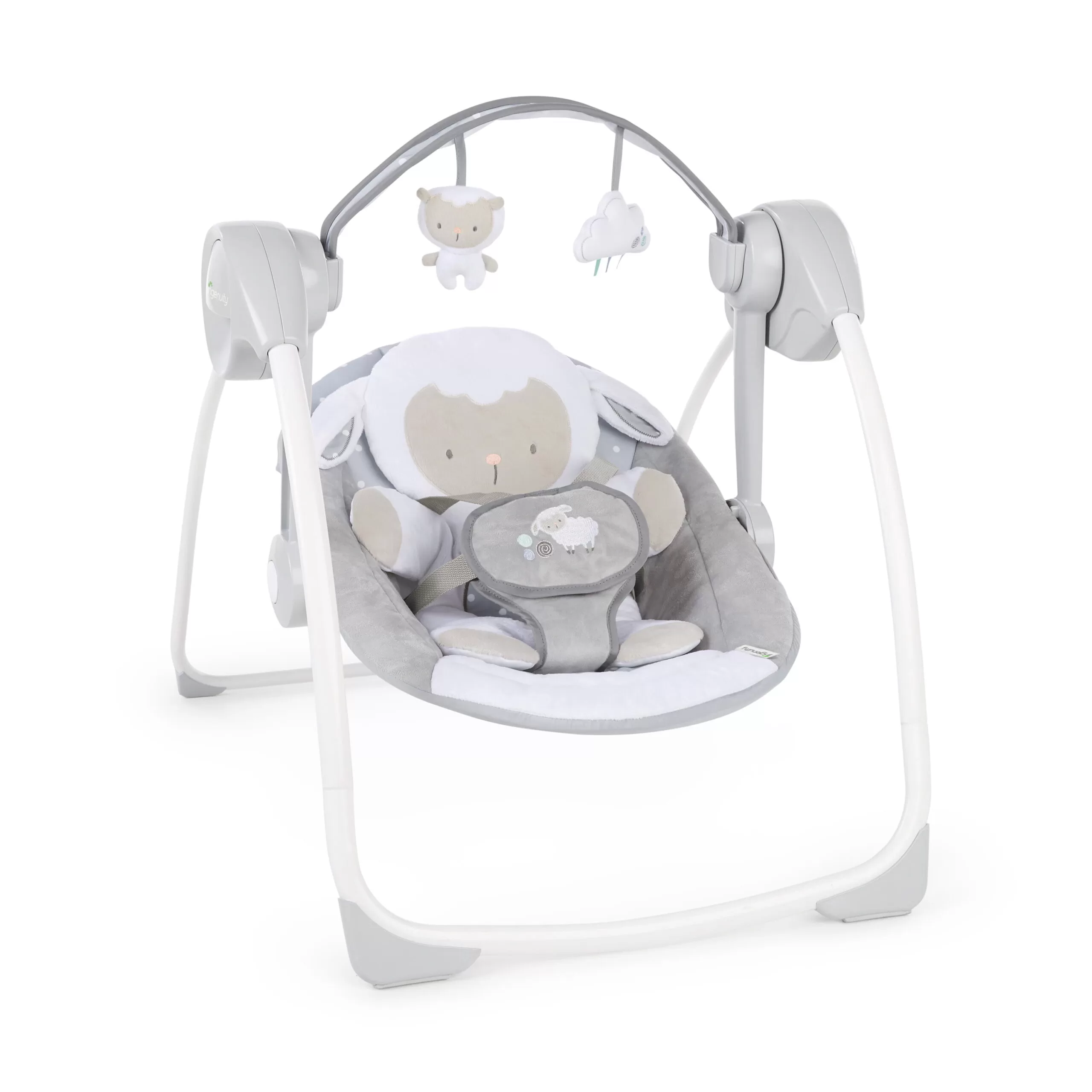 Ingenuity Soothe 'n Delight 6-Speed Portable Baby Swing with Music - Cuddle Lamb (Unisex)