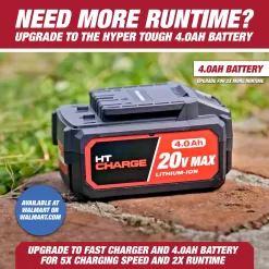Hyper Tough 20V Max Cordless Combo Kit, 10-inch String Trimmer & 130 mph Sweeper