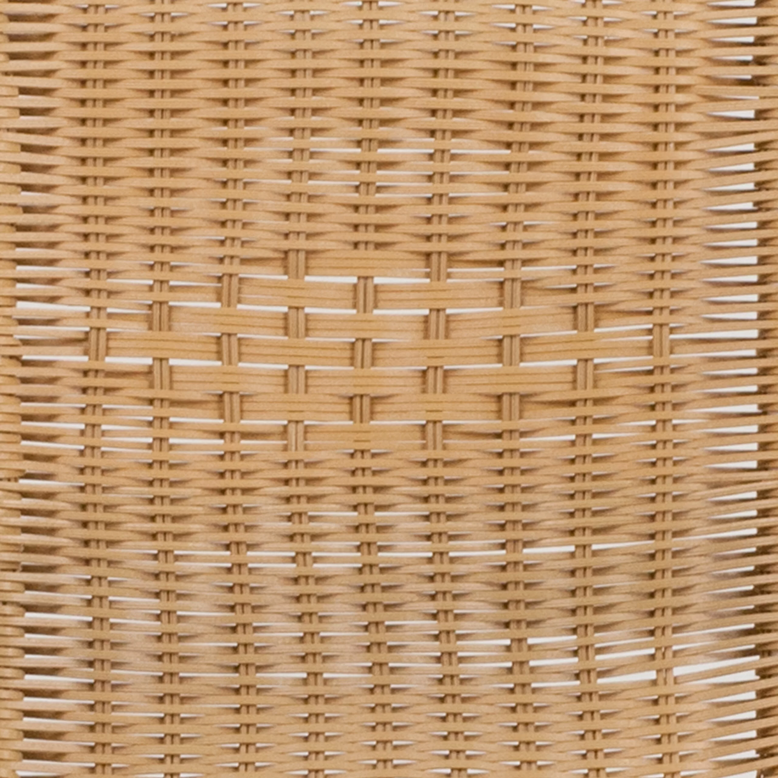Flash Furniture Commercial Aluminum and Beige Rattan Indoor-Outdoor Restaurant Stack Chair