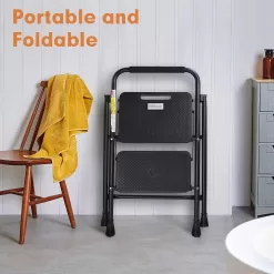 HBTower 2 Step Ladder, 500 lbs Folding Step Stool