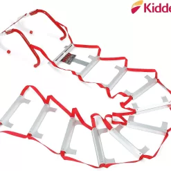 Kidde Fire Escape Ladder, 2-Story Rope Ladder, Extends to 13-Feet, Anti-Slip Rungs