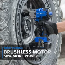 20V 370 Ft-lbs Brushless Impact Wrench Kit