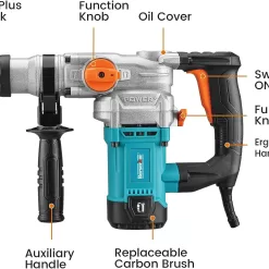 Berserker 1-1/8" SDS-Plus Rotary Hammer Drill