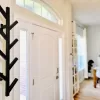 PREMIUM RACKS Coat Rack & Hat Rack - Modern Design - Wall Mounted - Stylish - (Black)