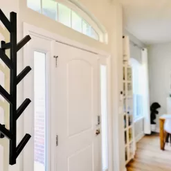 PREMIUM RACKS Coat Rack & Hat Rack - Modern Design - Wall Mounted - Stylish - (Black)
