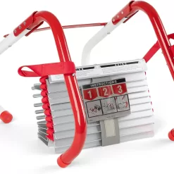 Kidde Fire Escape Ladder, 2-Story Rope Ladder, Extends to 13-Feet, Anti-Slip Rungs