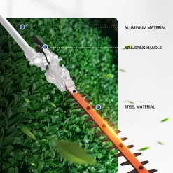 SUNSEEKER 16" Hedge Trimmer Attachment Universal, Grey/Black