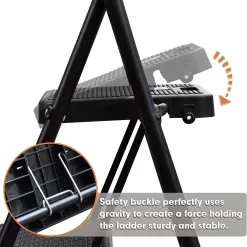 HBTower 2 Step Ladder, 500 lbs Folding Step Stool