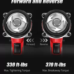 AVID POWER Cordless Impact Wrench, 1/2 Impact Gun w/Max Torque 330 ft lbs (450N.m)