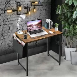 Lufeiya Small Computer Desk Study Table, Brown