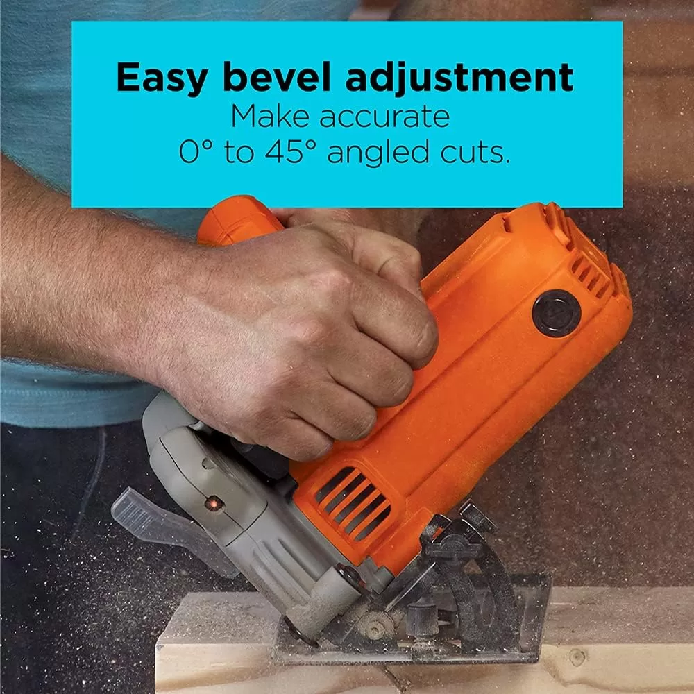 BLACK+DECKER 7-1/4-Inch Circular Saw with Laser, 13-Amp (BDECS300C)