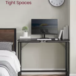 VASAGLE 39.4 Inch Computer Desk, Home Office Small Study Workstation