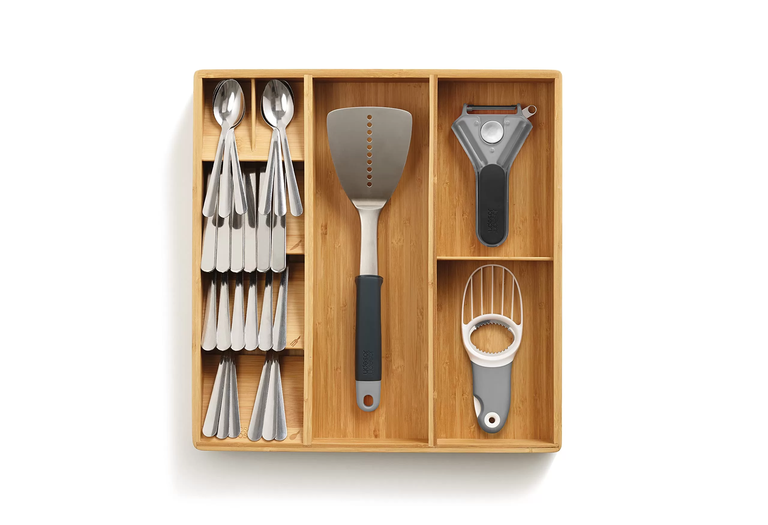 Joseph Joseph Large DrawerStore Bamboo Utensil Organizer
