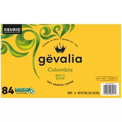Gevalia Colombia K-Cup Coffee Pods, for a Keto and Low Carb Lifestyle (84 ct Box)