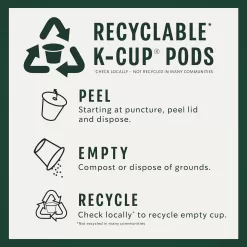 Starbucks K-Cup Coffee Pods, Medium Roast Coffee, Half-Caff House Blend For Keurig Brewers, 100% Arabica, 6 Boxes (60 Pods Total)