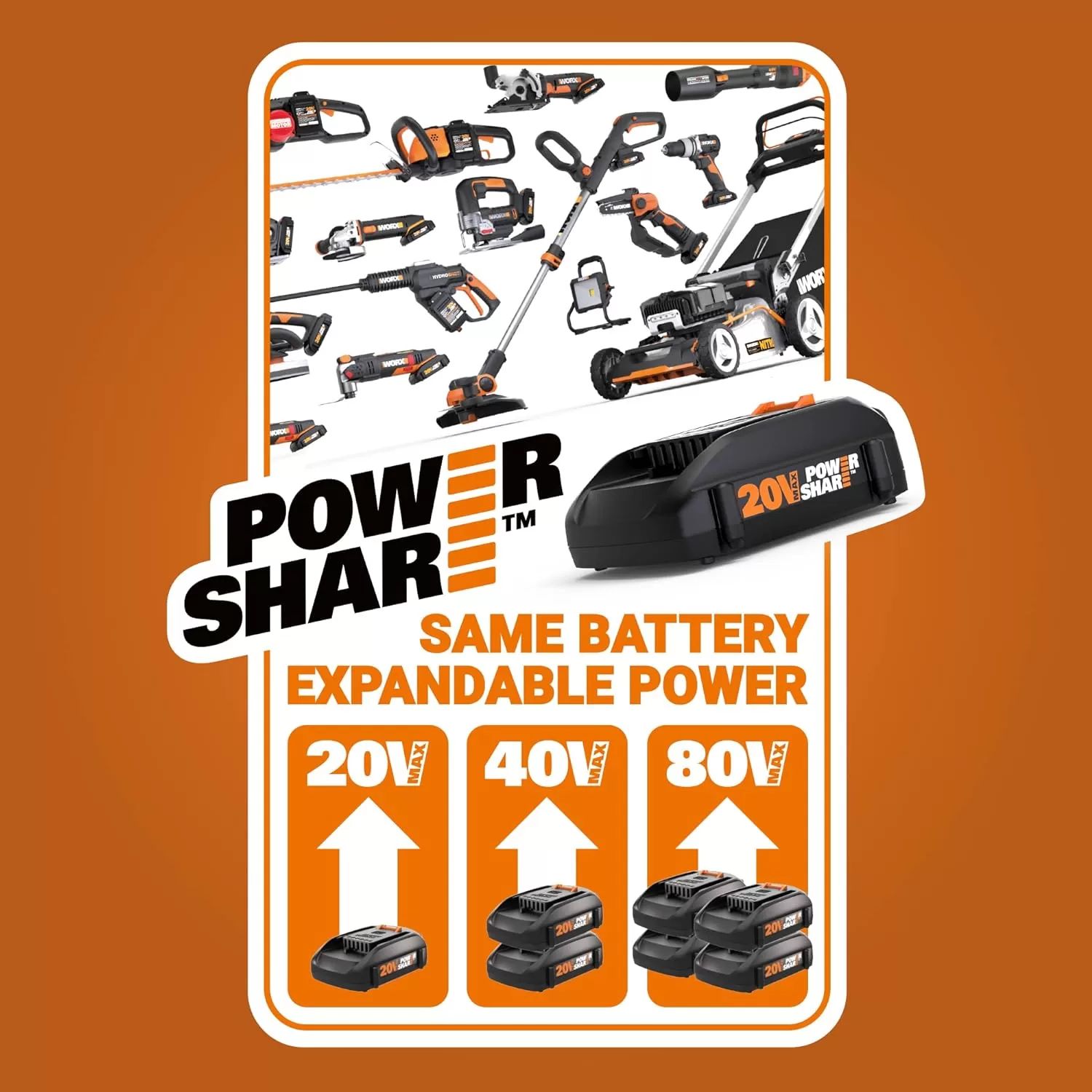 WORX 40V 24" Hedge Trimmer (Tool Only)