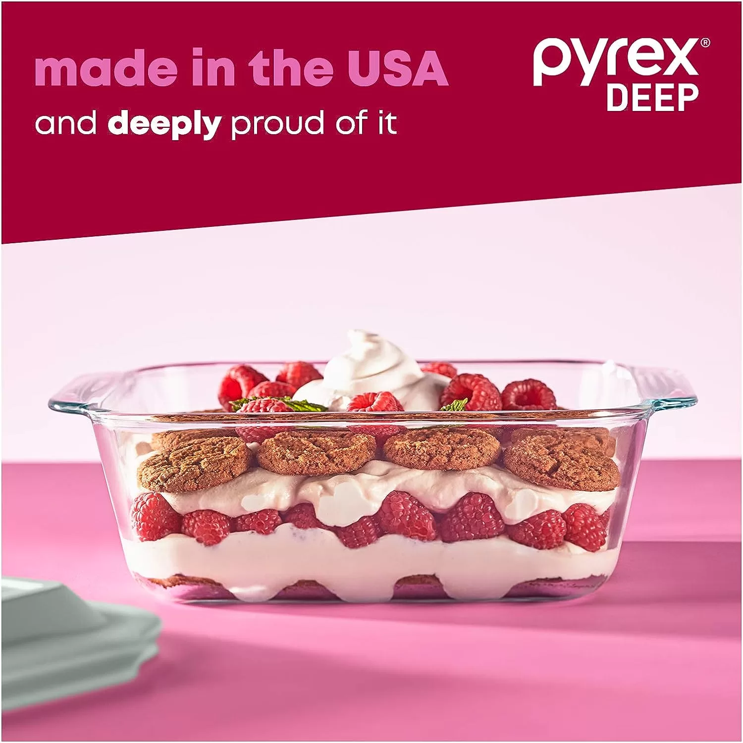 Pyrex Deep Baking Dish Set (6-Piece, BPA-Free Lids)