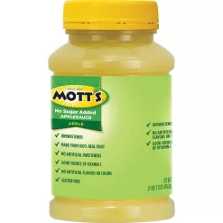 Mott's No Sugar Added Applesauce, 23 Ounce Jar (Pack of 12)
