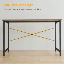 CubiCubi Computer Desk, 40 inch Home Office Desk, Modern Simple Style PC Table, Brown