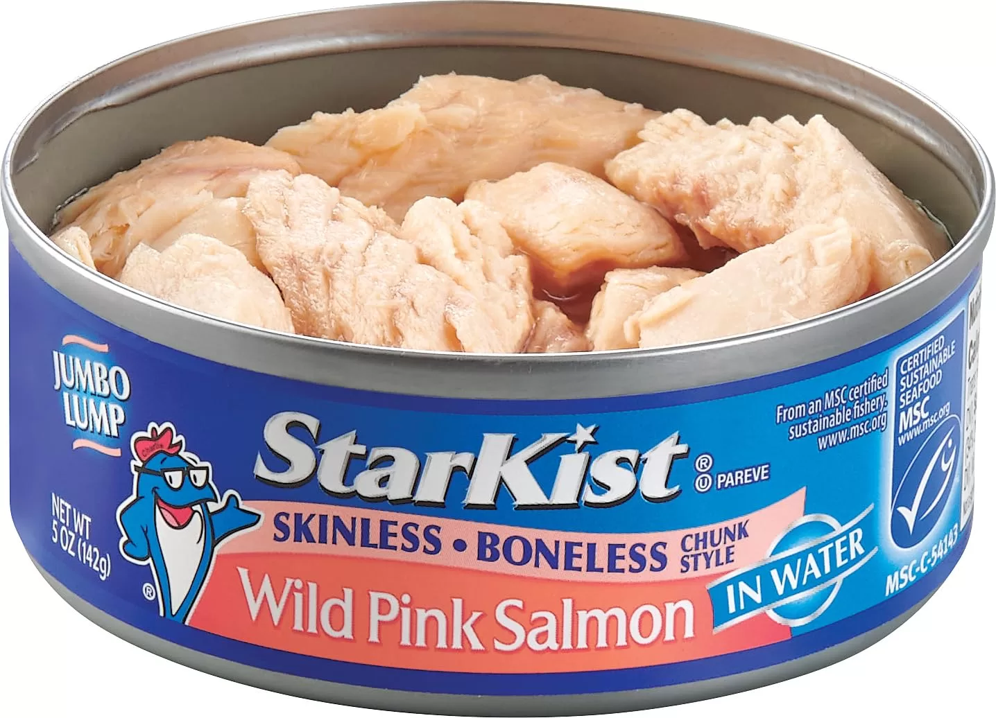 StarKist Wild Pink Salmon, Skinless, Boneless, 5 Ounce (Pack of 12)