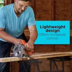BLACK+DECKER 7-1/4-Inch Circular Saw with Laser, 13-Amp (BDECS300C)
