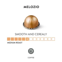 Nestle Nespresso Capsules VertuoLine, Melozio, Medium Roast Coffee, 30 Ct