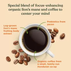 Mushroom Coffee K-Cups by Four Sigmatic | Organic and Fair Trade Dark Roast Coffee with Lion’s Mane, Chaga & Mushroom Powder - 24 Count