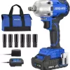 20V 370 Ft-lbs Brushless Impact Wrench Kit
