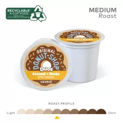 The Original Donut Shop Duos Coconut + Mocha Keurig Single-Serve K-Cup Pods, Medium Roast Coffee, 12 Count (Pack of 6)