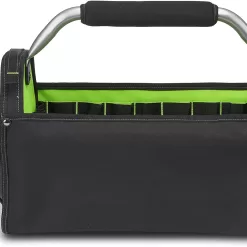 AWP 18 Inch Pro Tool Tote with Rotating Handle for Easy Tool Access, Water-Resistant Construction