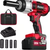 AVID POWER Cordless Impact Wrench, 1/2 Impact Gun w/Max Torque 330 ft lbs (450N.m)