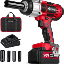 AVID POWER Cordless Impact Wrench, 1/2 Impact Gun w/Max Torque 330 ft lbs (450N.m)
