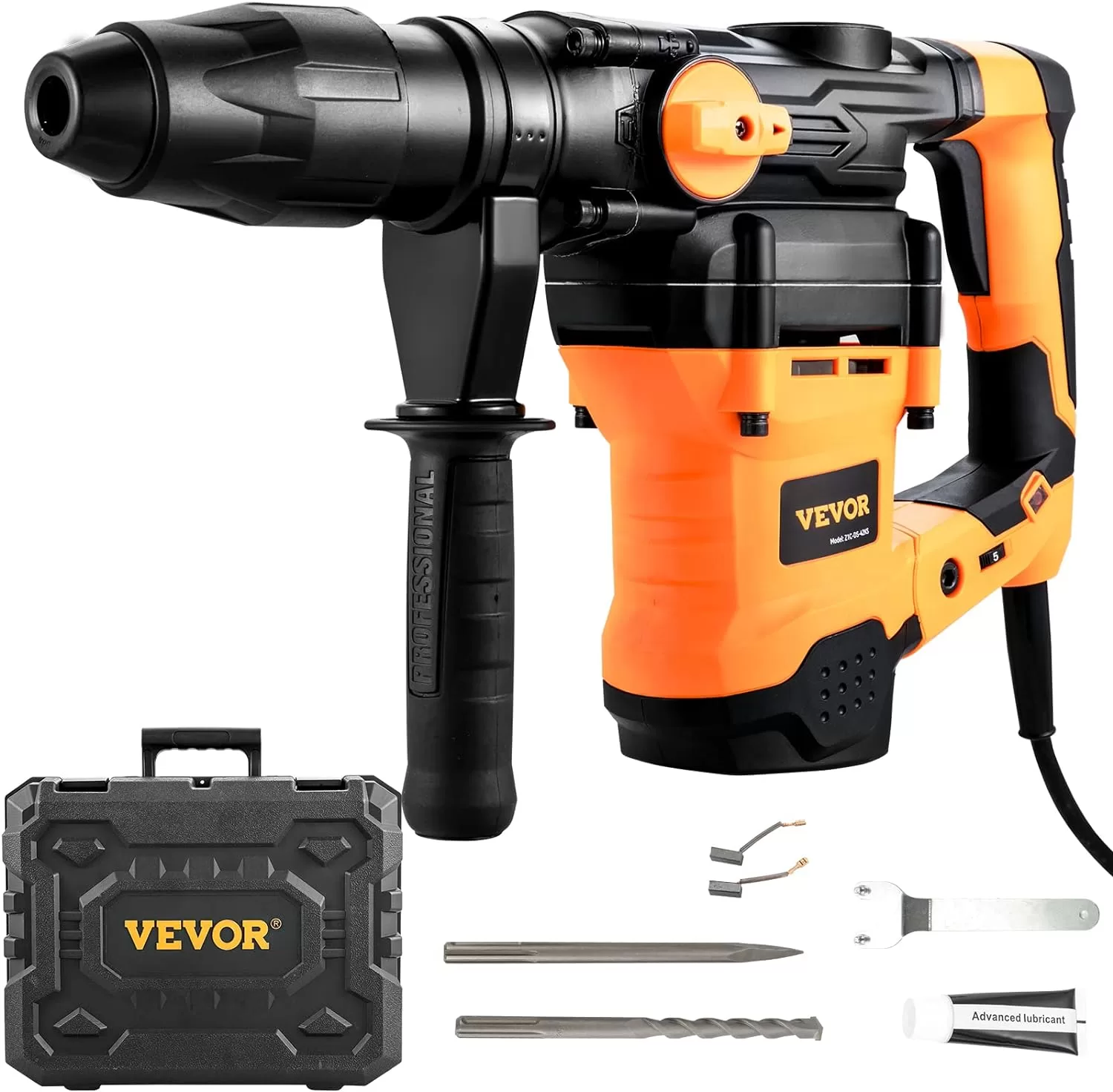 VEVOR 1-9/16 Inch SDS-Max Rotary Hammer Drill, 13Amp Corded Drills