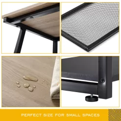 L shaped Computer Desk for Small Spaces Corner Desk Study Writing Desk Table