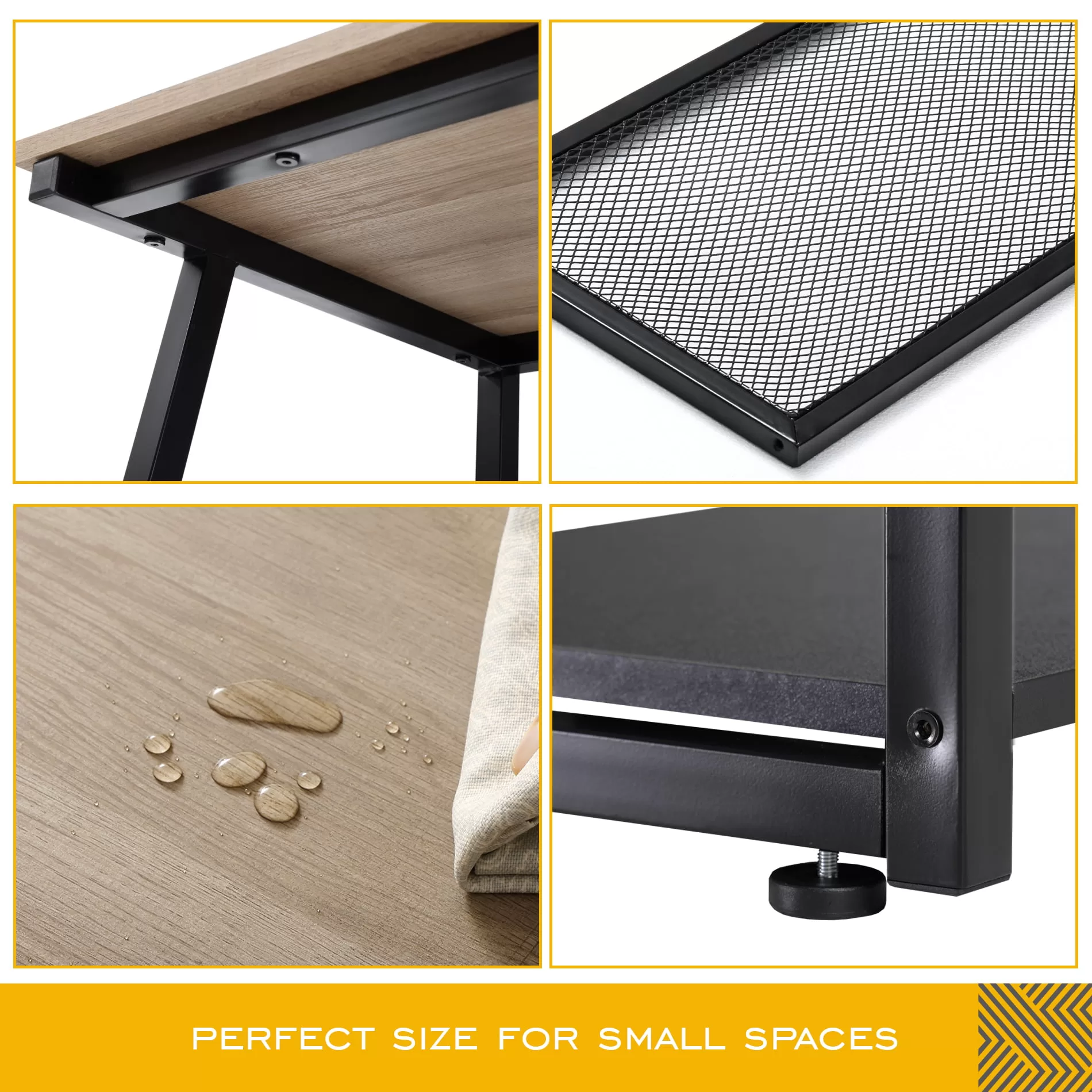 L shaped Computer Desk for Small Spaces Corner Desk Study Writing Desk Table