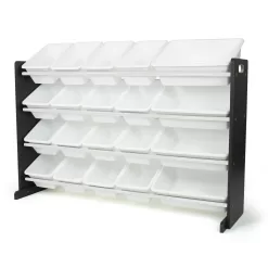Humble Crew Espresso Extra Large Toy Storage Organizer with 20 Storage Bins, Espresso