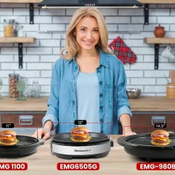 Elite Gourmet EMG6505G Smokeless Indoor Electric BBQ Grill